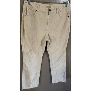 Sigrid Olsen Cream colored women’s corduroy pants size 10